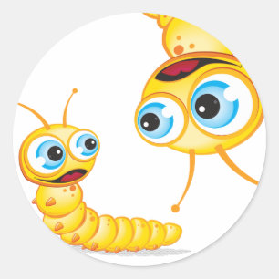 Chomp the Grub :: Classic Round Sticker