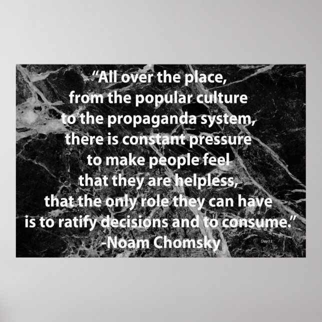 Chomsky Quotation Poster (Front)