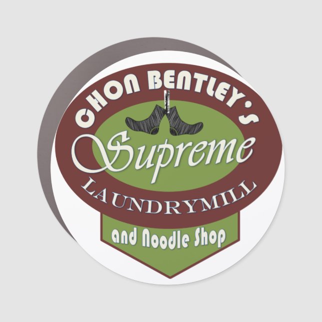 Chon Bentley's Supreme Laundry Mill Bumper Sticker Car Magnet (Front)