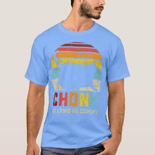 Chonk Cat Scale Meme Funny Retro Style Vintage T-Shirt