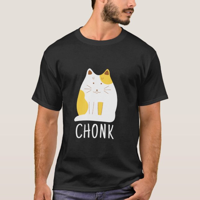 Chonk Cat  Scale Meme T-Shirt (Front)