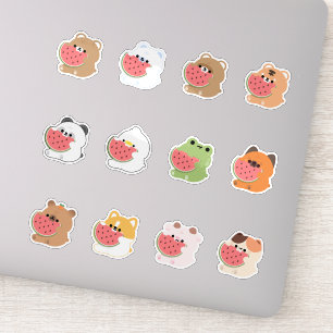 Chonky Animals Watermelon Sticker