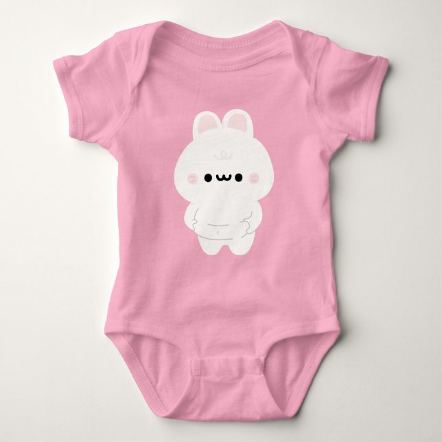 Chonky Bunny Baby Bodysuit (Front)