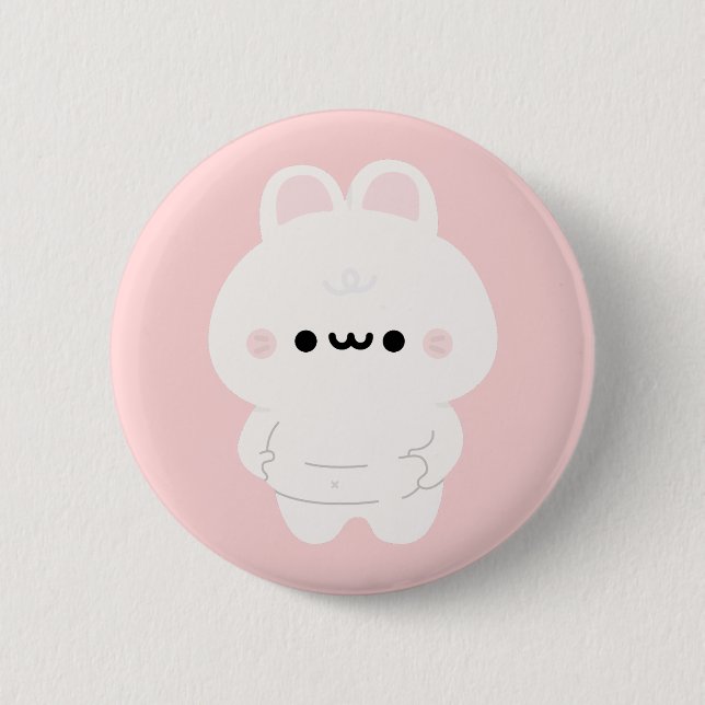 Chonky Bunny Button (Front)