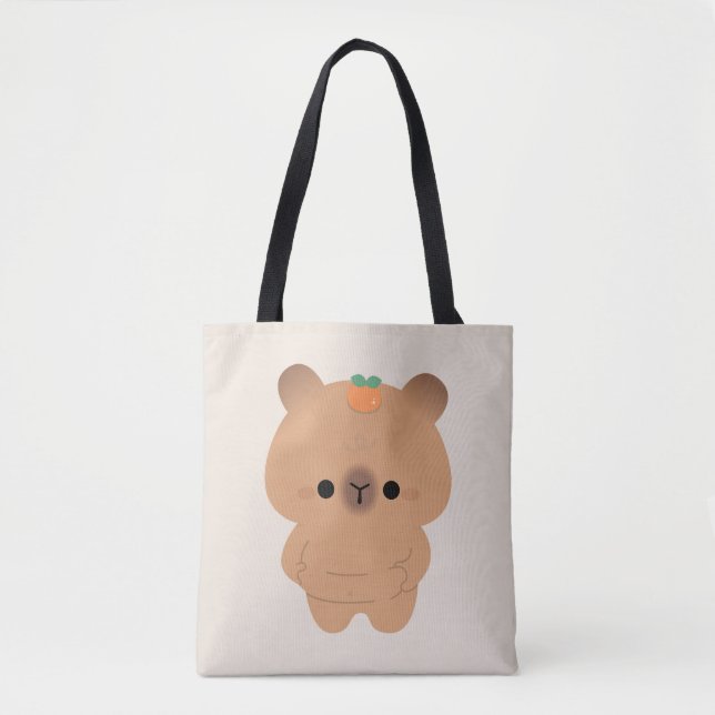 Chonky Capybara Tote Bag (Front)