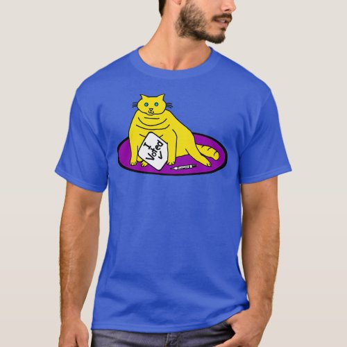 Chonky Cat says she Voted T_Shirt