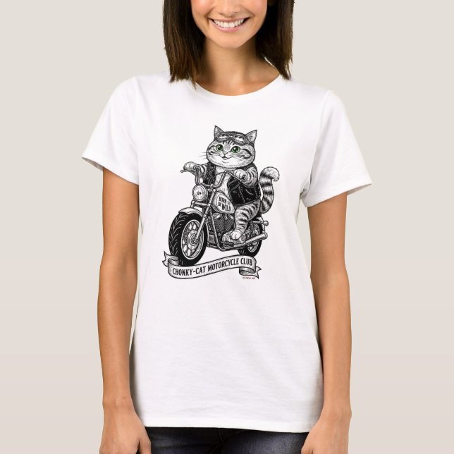 Chonky-Kitten Motorcycle Club T-Shirt (Front)