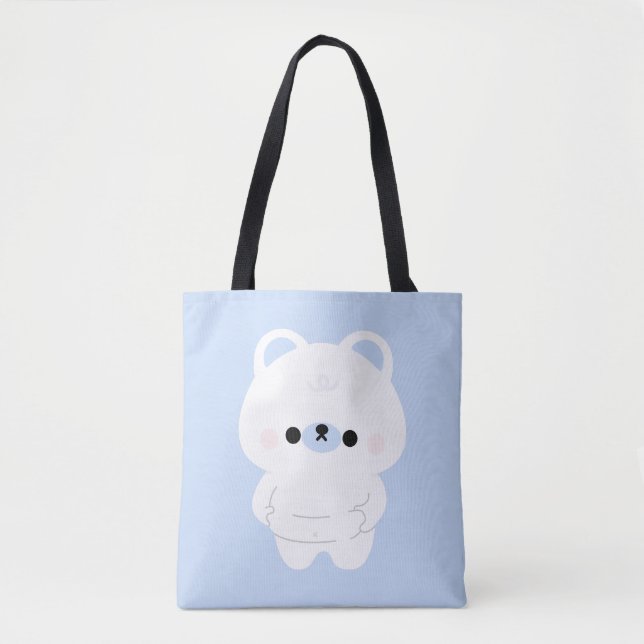 Chonky Polar Bear Tote Bag (Front)