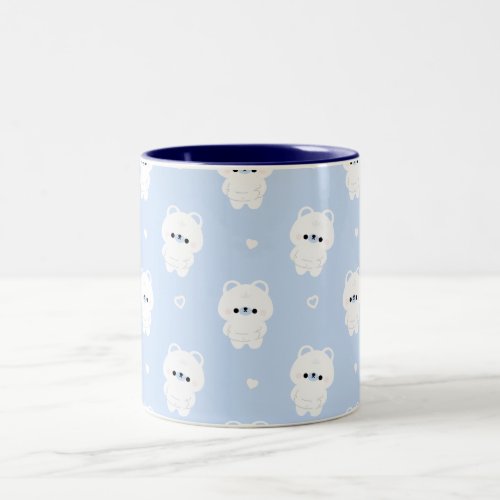 Chonky Polar Bear Two_Tone Coffee Mug