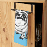 Chonky Striped Japanese Tabby Cat Kitchen Towel