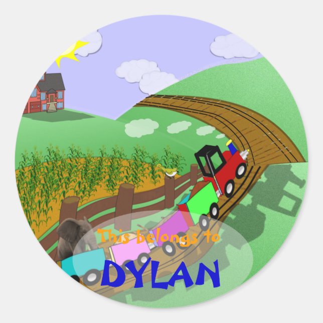 Choo choo Bookplate (Front)