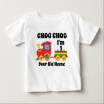Choo Choo I'm 1 Years Old Train Kids Birthday Gift Baby T-Shirt<br><div class="desc">Choo Choo,  I'm 1 Years Old Train Kids Birthday Gift</div>