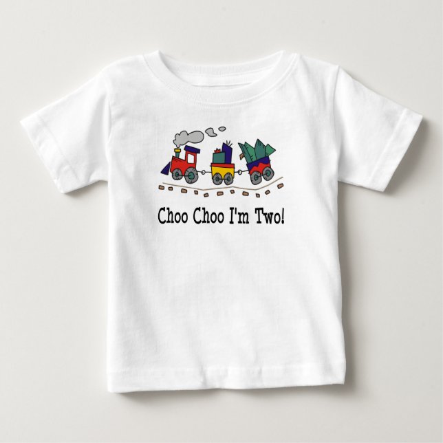Choo Choo I'm 2 Train T-shirt (Front)