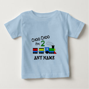 Choo Choo I'm 2! With TRAIN Baby T-Shirt