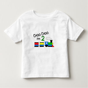 Choo Choo I'm 2!  With TRAIN Toddler T-shirt
