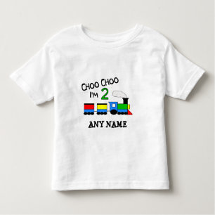 Choo Choo I'm 2!  With TRAIN Toddler T-shirt