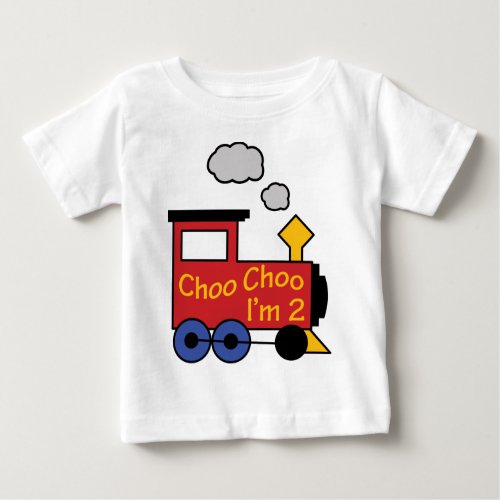 Choo Choo Im Two Baby T_Shirt