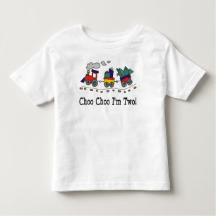 Choo Choo I'm Two Birthday T-shirt