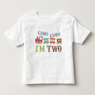 Train Birthday Shirt Custom Name Toddler Boy/Girl 1/2/3/4 One Two Three Four Tee