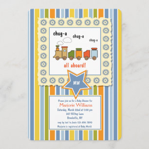Choo Choo Invitation