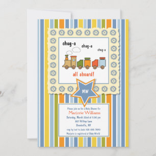 Choo Choo Invitation