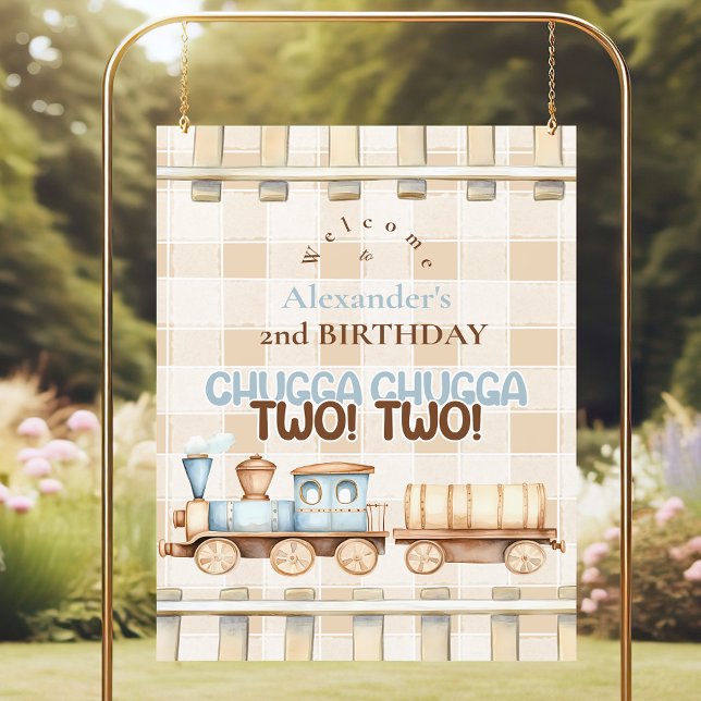 Choo Choo Train 2nd Birthday Foam Board (Creator Uploaded)