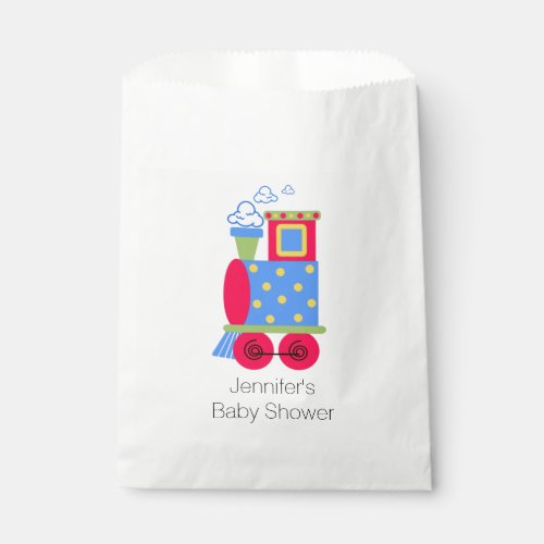 Choo Choo Train Baby Shower Favor Bag