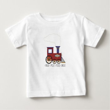 Choo Choo Train Baby T-shirt by MishMoshTees at Zazzle