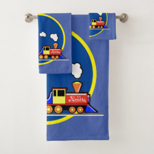 Choo Choo Train Bath Towel Set