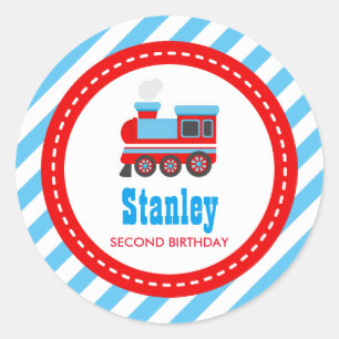 Choo Choo Train Birthday Baby Shower Classic Round Sticker