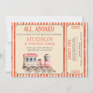 Choo Choo Train Birthday Invite – Train Party them