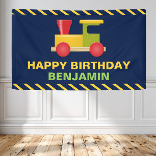 Choo Choo Train Birthday Party Banner
