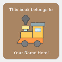 Choo Choo Train Bookplate