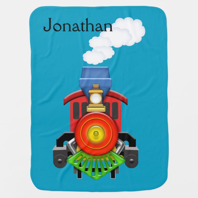 Choo Choo Train | Boy Personalized | Baby Blanket (Front)