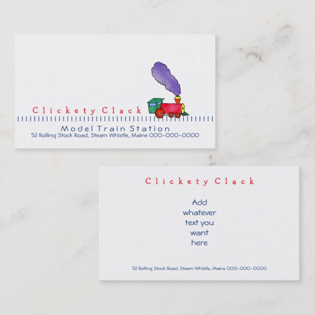 Choo Choo Train Business Card (Front/Back)