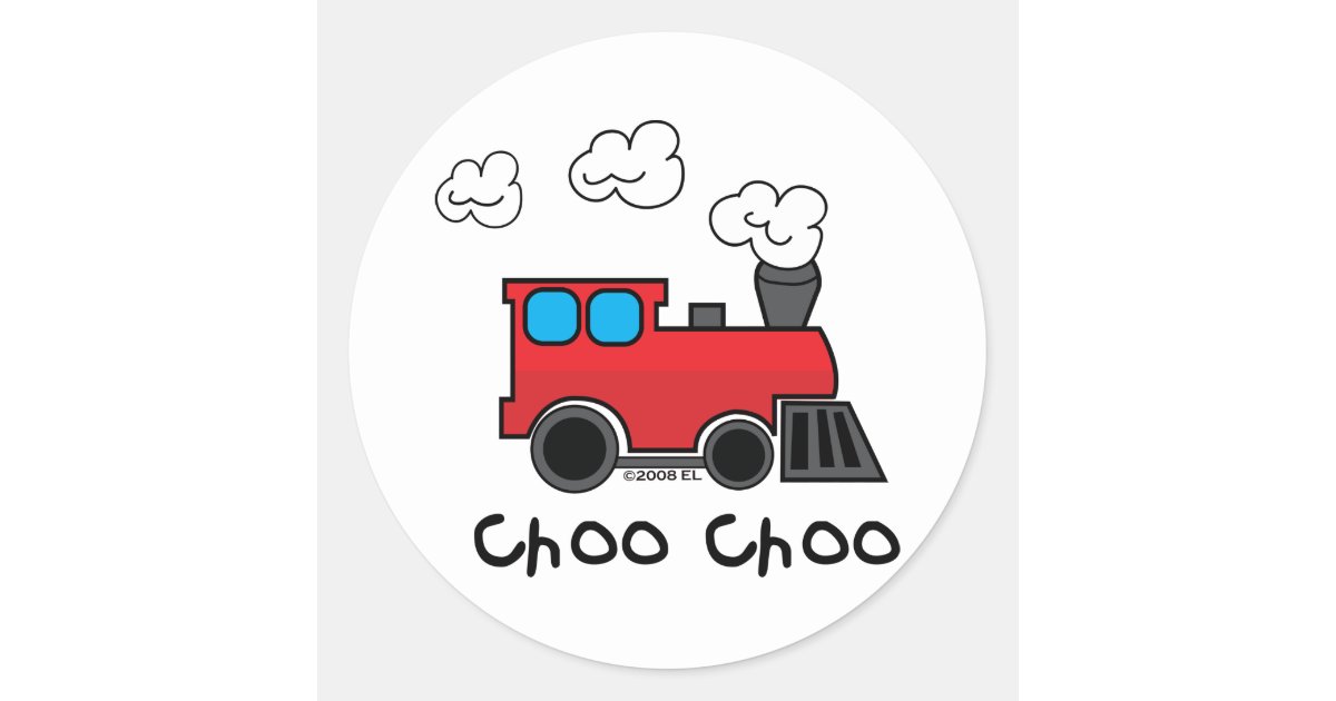 Choo Choo Train Classic Round Sticker | Zazzle