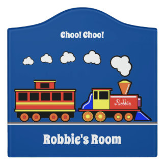 Choo Choo Train Door Sign