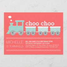 Choo Choo Train Invitation