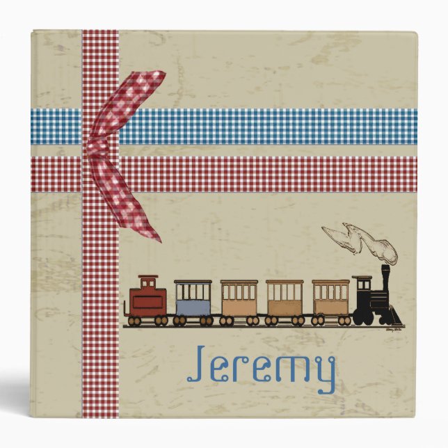 Choo Choo Train Kid's Album Binder (Front)