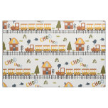 Choo Choo Train Pattern Little Kid Nursery Fabric