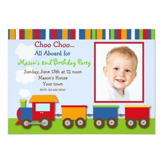 Choo Choo Train Invitations 8