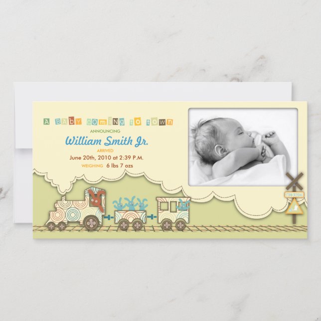 Choo Choo Train Photo Card (Front)