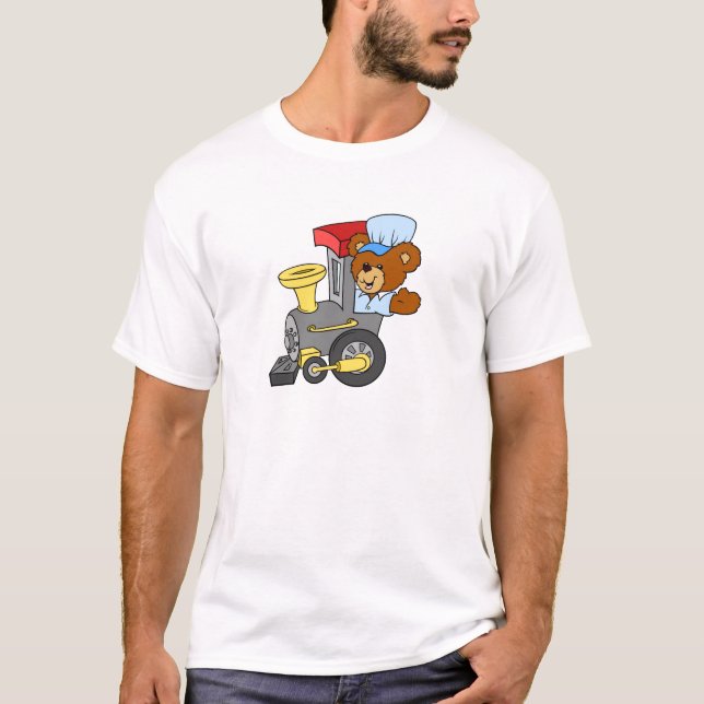 Choo Choo Train Teddy Bear T-Shirt (Front)