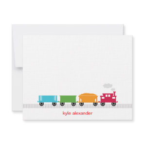 Choo Choo Train Thank You Card