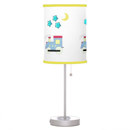 Choo Choo Train with Stars and Moon Table Lamp