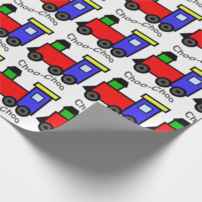 Choo-Choo Train Wrapping Paper (Corner)