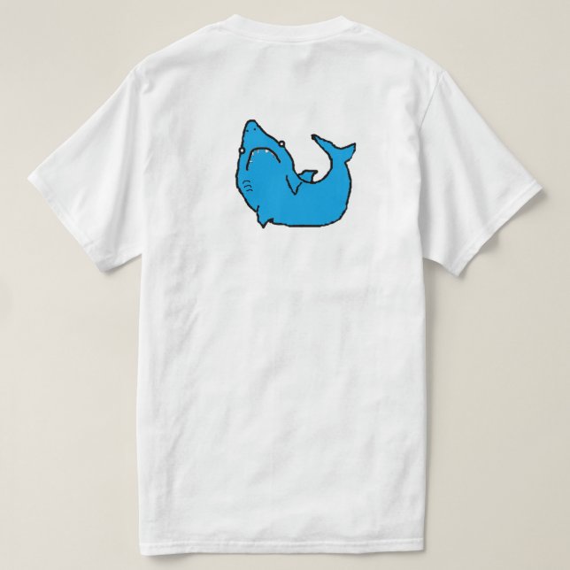 choopid shark T-Shirt (Design Back)