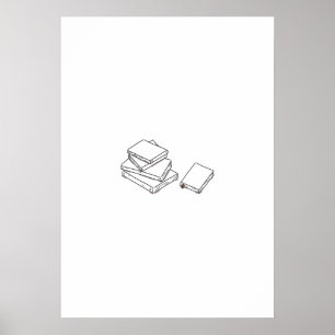 Choose a Book – Minimal Reading Illustration Poster
