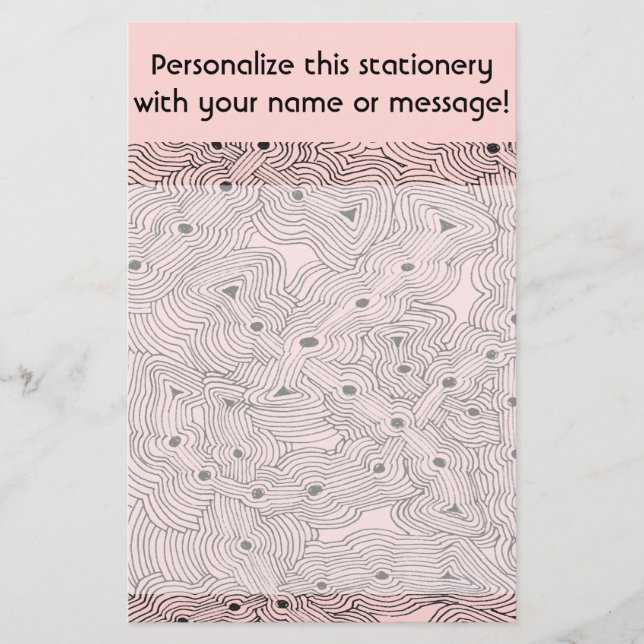 Choose A Color Background Abstract Art Stationery (Front)
