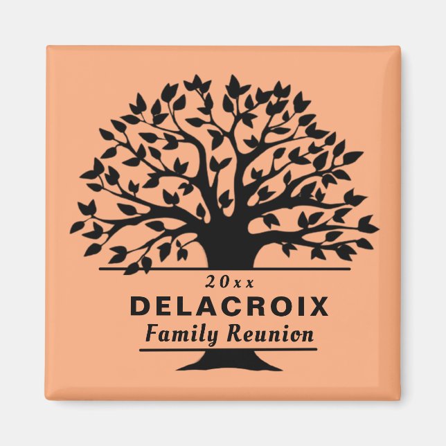 Choose a Color Dated Family Reunion Gift Souvenir Magnet (Front)